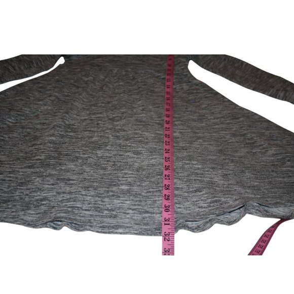 Isle by Melis Kozan Heather Gray Cowl Neck Long Sleeve Sweater Dress Women's S - Picture 7 of 12